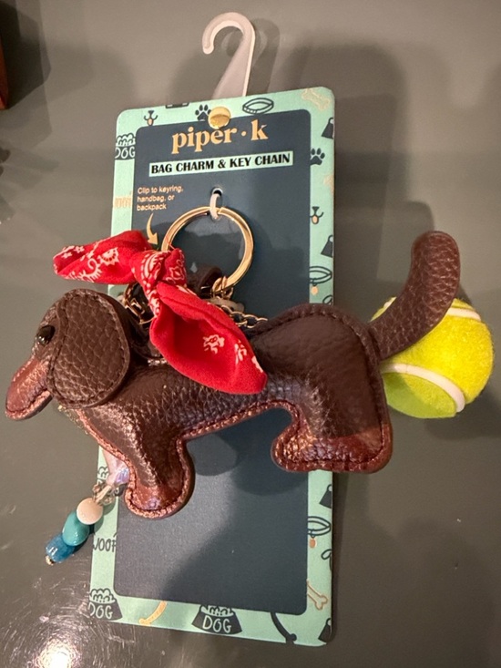 Piper K Accessories - piper•k Assorted Novelty Bag Charms in Red, Green, Brown, Gold - Pick 1